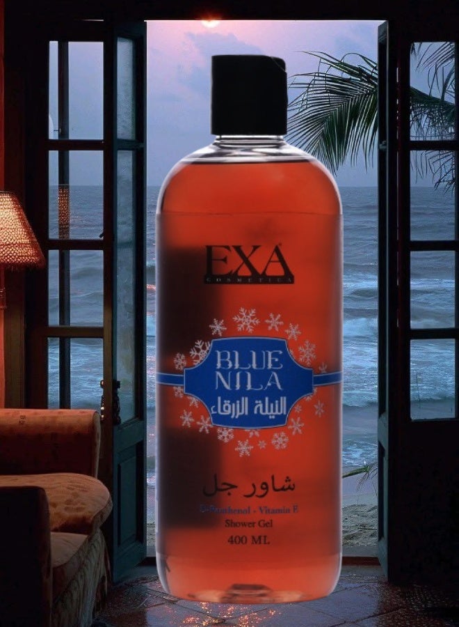 EXA Cosmetics 6 Pieces Shower Gel Blue Indigo 400ML - Image 2